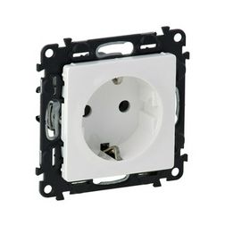 ValenaLife 162 dugalj földelt központi fedlap gyerekzárral fehér IP20 süllyesztett LEGRAND - 753120