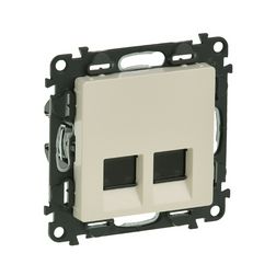 ValenaLife adatcsatlakozó dugalj FTP RJ45 8(8) Cat5e krém csavaros LEGRAND - 753254