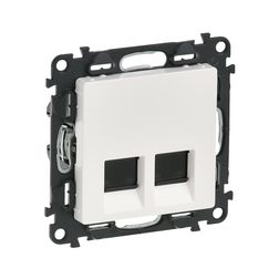 ValenaLife adatcsatlakozó dugalj STP RJ45 8(8) Cat6A(IEC) fehér csavaros LEGRAND - 753149