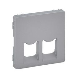 ValenaLife fedlap 2xRJ45/RJ11 adatcsatlakozóhoz műanyag alumínium címketartó nélkül LEGRAND - 755422
