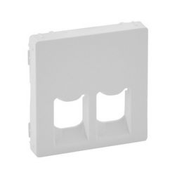 ValenaLife fedlap 2xRJ45/RJ11 adatcsatlakozóhoz műanyag fehér címketartó nélkül LEGRAND - 755420