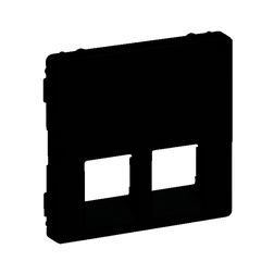 ValenaLife fedlap 2xRJ45/RJ11 adatcsatlakozóhoz műanyag fekete LEGRAND - 756422