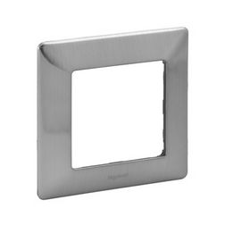 ValenaLife keret 1-es inox dekor vízszintes és függőleges műanyag LEGRAND - 754151