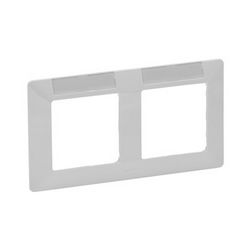 ValenaLife keret 2-es fehér vízszintes címketartóval műanyag LEGRAND - 754012