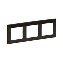 ValenaLife keret 3-as wenge dekor vízszintes és függőleges műanyag LEGRAND - 754173