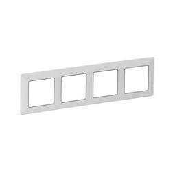 ValenaLife keret 4-es fehér/króm vízszintes és függőleges műanyag LEGRAND - 754034