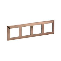ValenaLife keret 4-es réz dekor vízszintes és függőleges műanyag LEGRAND - 754164