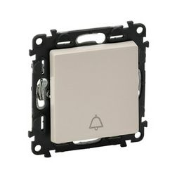 ValenaLife N106 csengőnyomó betét közp. fedéllel 1- billentyűs 1v bézs csengő IP20 LEGRAND - 752215