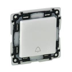 ValenaLife N106 csengőnyomó betét közp. fedéllel 1- billentyűs 1v fehér csengő IP44 LEGRAND - 752175