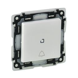 ValenaLife N106 csengőnyomó betét közp. fedéllel 1- billentyűs 1v fehér csengő IP44 LEGRAND - 752176