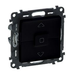 ValenaLife redőnymozgató 1P betét közp. fedéllel R105 1P kapcsoló billentyűs fekete LEGRAND - 756330
