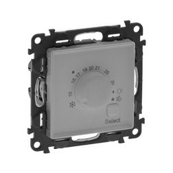 ValenaLife szobatermosztát LCD alumínium digitális 7-30°C 8A 250V elektronikus LEGRAND - 752333