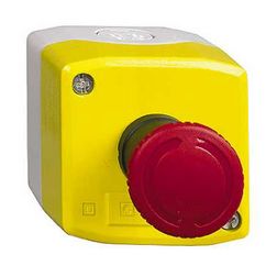 Vészgomba-nyomó komplett tokozott d22 1ny 1z falonkívüli 40mm-fej csavaros Harmony XALK Schneider - XALK178E