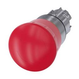 Vészgomba nyomófej fém d22 40mm-fej piros reteszelt fordító nyugtázás SIRIUS ACT SIEMENS - 3SU1050-1HB20-0AA0