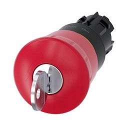 Vészgomba nyomófej műanyag d22 40mm-fej piros reteszelt kulcs-nyugtázás SIRIUS ACT SIEMENS - 3SU1000-1HF20-0AA0