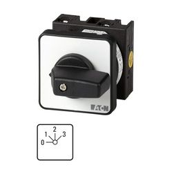 Vezérlési 0-1-2-3 fokozatkapcsoló 1-pólus 20A 4-állású előlapra T0-2-8241/E EATON - 050716