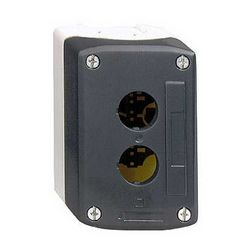 Vezérlőegység tokozat d22 2-pozíció rászerelhető műanyag szürke IP66 Harmony XALD Schneider - XALD02