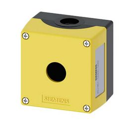 Vezérlőkészülék-tokozat d22 1-poz. beépítődoboz műanyag sárga IP67/IP69K SIRIUS ACT SIEMENS - 3SU1801-0AA00-0AA2