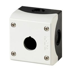 Vezérlőkészülék-tokozat d22 1-pozíció rászerelhető műanyag szürke IP65/IP67 M22-I1 EATON - 216535