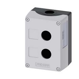 Vezérlőkészülék-tokozat d22 2-poz. beépítődoboz műanyag szürke IP67/IP69K SIRIUS ACT SIEMENS - 3SU1802-0AA00-0AB1