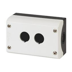 Vezérlőkészülék-tokozat d22 2-pozíció rászerelhető műanyag szürke IP65/IP67 M22-I2 EATON - 216537