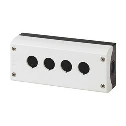 Vezérlőkészülék-tokozat d22 4-pozíció rászerelhető műanyag szürke IP65/IP67 M22-I4 EATON - 216539