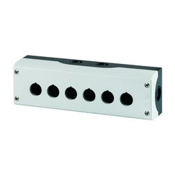 Vezérlőkészülék-tokozat d22 6-pozíció rászerelhető műanyag szürke IP66 M22-I6 EATON - 216540