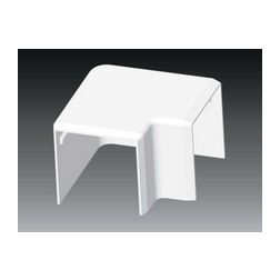 Vezetékcsatorna L-idom-fedél 40X40-hez alap+fedél 40.3mmx 40mmx 90° műanyag fényesfehér LHD KOPOS - 8643_HB