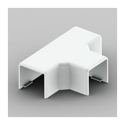 Vezetékcsatorna T-idom fedél 20x20-hoz 19.2mmx 21.2mmx alap+fedél műanyag fényesfehér LHD KOPOS - 8624_HB