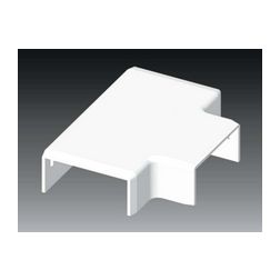 Vezetékcsatorna T-idom fedél 40x20x-hoz 18.5mmx 41.1mmx alap+fedél műanyag fényesfehér LHD KOPOS - 8634_HB