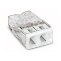 Vezetékösszekötő átlátszó 2-pólus 0.5-2.5mm2 24A 450V WAGO - 2273-202