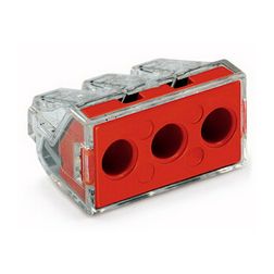 Vezetékösszekötő átlátszó 3-pólus 2.5-6mm2 41A 400V átlátszó Nem oldható - 773-173