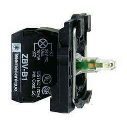 Világító blokk LED 230-240V/AC fehér-fényű előlapra csavaros Harmony XB5 Schneider - ZB5AVM1