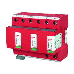 Villámáram-levezető kombi DEHNventil 3P T1+T2 TNC 230V/AC 6M 75kA-imp(10/350) DV M TNC 255 DEHN - 951300