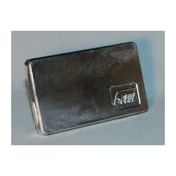 Zárólap gumi tömítéssel 190mmx 110mmx fém natúr Govill - AZ