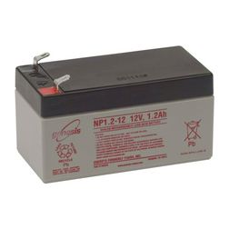 Zárt VLRA akkumulátor ólom(savas, töltött) 12V 1.2Ah F1 4,8 Genesis - NP1,2-12