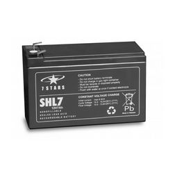 Zárt VLRA akkumulátor ólom(száraz, AGM) 12V 7Ah F2 6,3 SHL 7Star Battery - SHL7-12