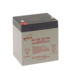 Zárt VLRA akkumulátor tűzálló ólom(száraz, AGM) 12V 5Ah F1 4,8 NP Genesis - NP5-12FR