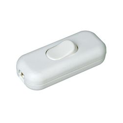 Zsinórközi 1P huzalkapcsoló billentyűs 2A 250V fehér műanyag Kopp - 191317000