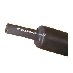 Zsugorcső fekete gyantás 6mm/ 2mm-átmérő 1m 3:1-zsugor közepes falú melegzsugor SRUM Cellpack - 149433