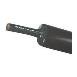 Zsugorcső fekete gyantás 8mm/ 2mm-átmérő 1m 3:1-zsugor közepes falú melegzsugor SRH2 Cellpack - 127416