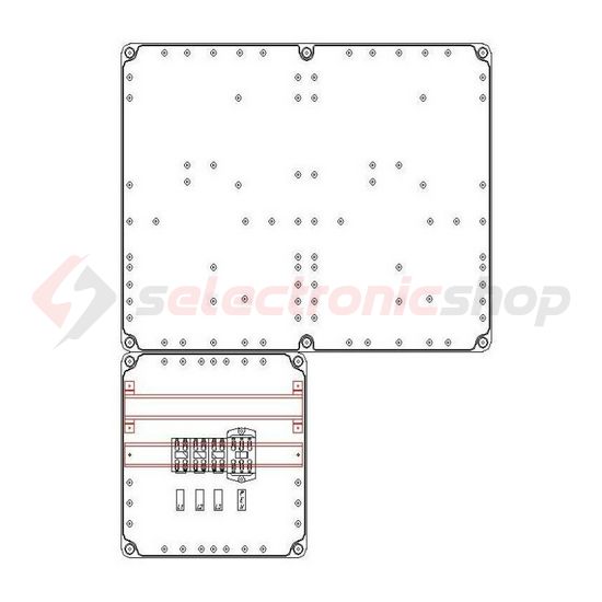 1/3F mérőszekrény 1xM63.80A+1xV32 földkábeles 1-szintes 1 2M PVT 6075 Á-V Fm-K Csatári Plast - CSP21.E019