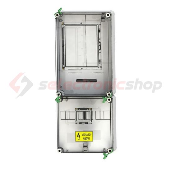 1/3F mérőszekrény 1xM63.80A szabadvezetékes 1-szintes 1-mérőhely 1M PVT 3075 Fm-SZ Csatári Plast - CSP21.E016