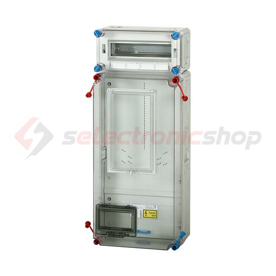 1/3F mérőszekrény 1xM63A +1x12Mszabadvezetéki 1-szintes 1-mérőhely 1M HB3012-U(HEN21.E006) Hensel - 1091618