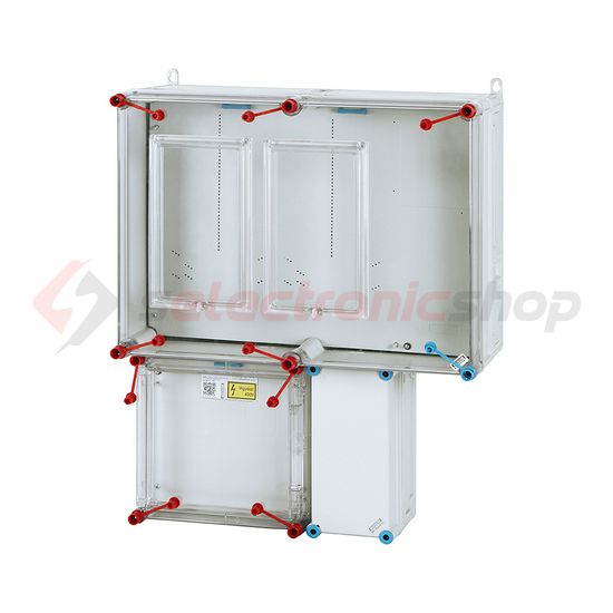 1/3F mérőszekrény 1xM80+1xH63A szabadvezetéki 1-szintes 2-mérőhely 2M HB33K0-U(HEN21.E003) Hensel - 1091616