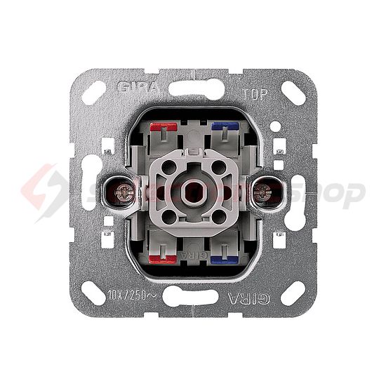 102 2P kapcsoló betét adapterrel süllyesztett rugós IP20 1- billentyű/gomb GIRA - 010200