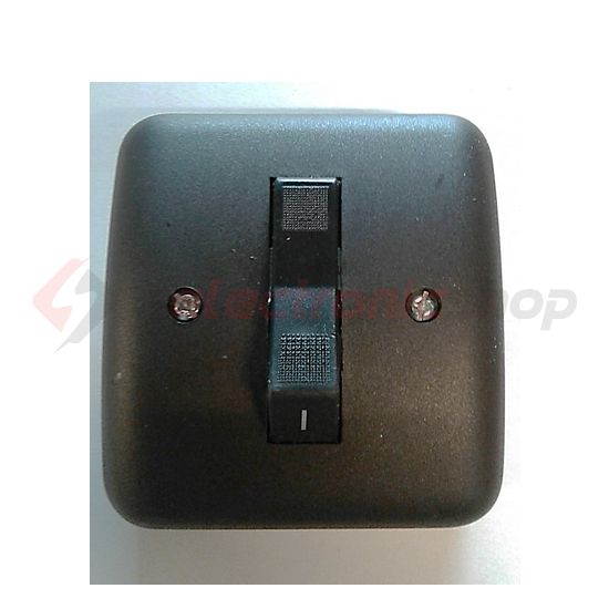 103 3P kapcsoló betét ház-fölsőrésszel barna falonkívüli csavaros IP20 1- VA Elektronika - KBI-163-B