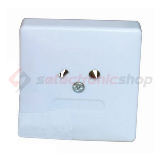 162 dugalj földeletlen dugalj komplett házban krém IP20 falonkívüli csavaros VA Elektronika - 00541/VA