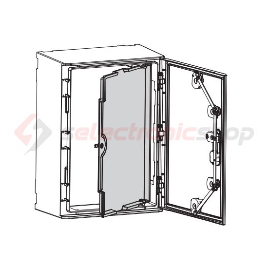 Ajtó belső szürke kezeletlen műanyag 400mmx 600mmx HYDRA Z.U.P. Emiter - 9420009