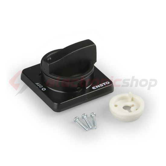 Ajtókuplung forgató hajtás KS3-hoz fekete zárható Ensto - KSH48.01